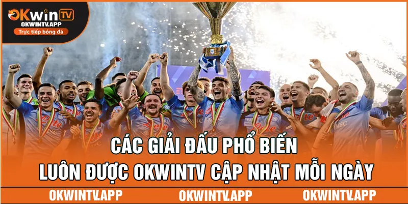 Các giải đấu phổ biến luôn được OKWINTV cập nhật mỗi ngày