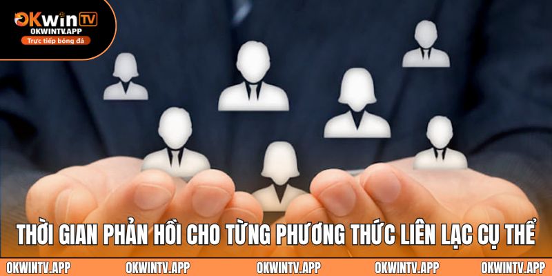 Thời gian phản hồi cho từng phương thức liên lạc cụ thể